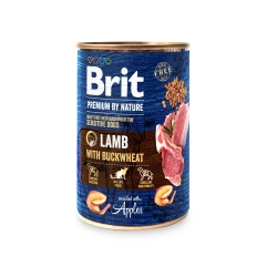 Brit Premium by Nature, jagnięcina z gryką, 400 g